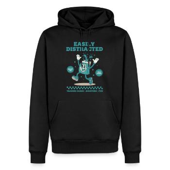 Leicht ablenkbare Sammelkarten-Booster-Spaßpaket - Männer Premium Bio Hoodie - Schwarz - Vorne - Nico (187cm)
