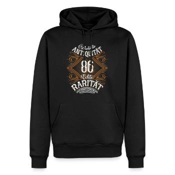 86. Geburtstag Antiquität Rarität - Männer Premium Bio Hoodie - Schwarz - Vorne - Nico (187cm)