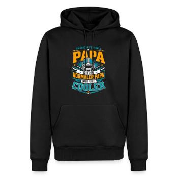 Papa wie ein normaler Papa, nur viel cooler - Männer Premium Bio Hoodie - Schwarz - Vorne - Nico (187cm)