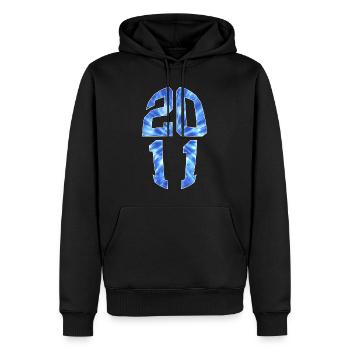 15 JAHRE ALT 2011 15. GEBURTSTAG - Männer Premium Bio Hoodie - Schwarz - Vorne - Nico (187cm)