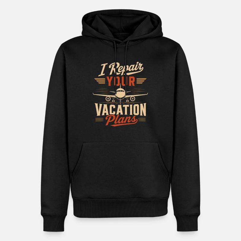 Luftfahrt Technik Flugzeugwartung Experte - Männer Premium Bio Hoodie - Schwarz