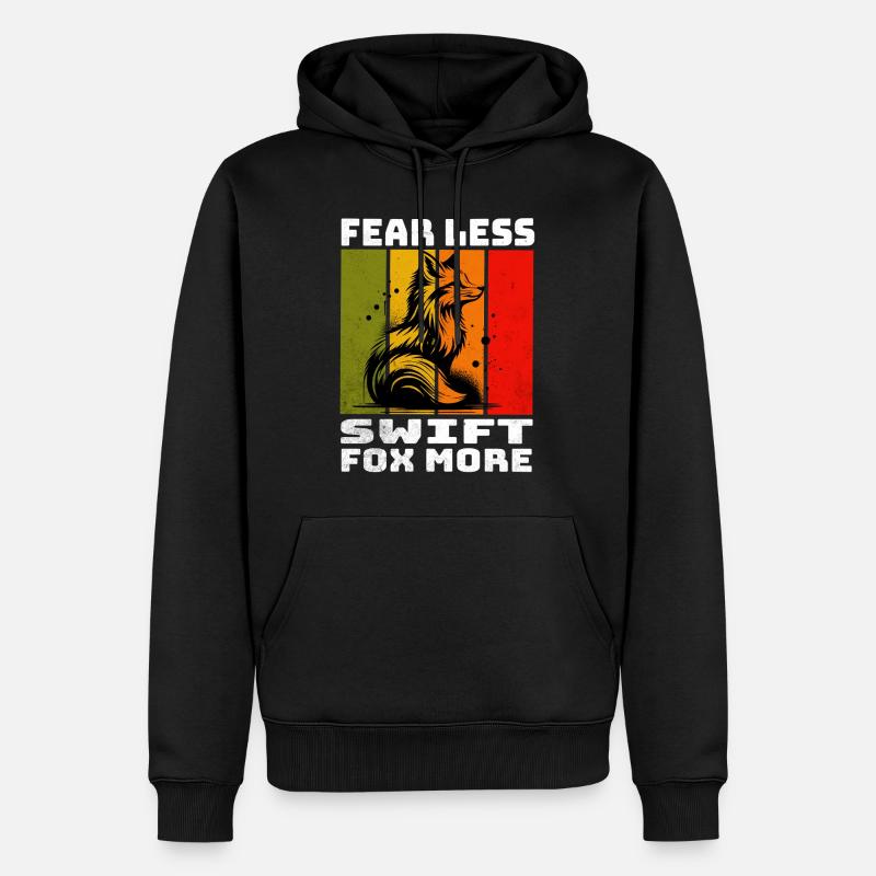 Renard Rapide Swiftfuchs - Sweat à capuche Premium bio Homme - noir