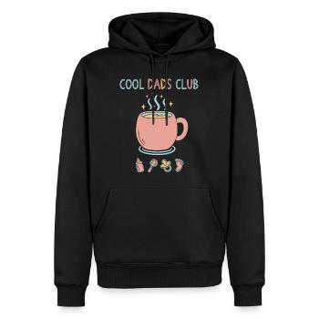 Révélation de sexe Club Papa Baby shower Baby Shower Papa - Sweat à capuche Premium bio Homme - noir - Devant - Nico (187cm)