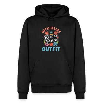 Offizielles Kindergarten Outfit Erzieherin Spruch - Männer Premium Bio Hoodie - Schwarz - Vorne - Nico (187cm)