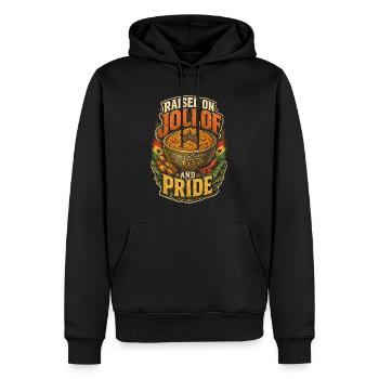Ghana Ghanesisch Jollof et fierté ghanéenne - Sweat à capuche Premium bio Homme - noir - Devant - Nico (187cm)