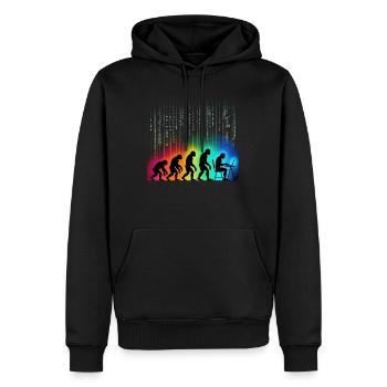 Programmers – Coding Developers & Computer Scientists - Men’s Premium Organic Hoodie - black - Front - Nico (187cm)