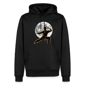 Tai Chi Zen Meditation – Chi Qigong Training - Men’s Premium Organic Hoodie - black - Front - Nico (187cm)