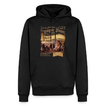Mein Charme funktioniert immer - Männer Premium Bio Hoodie - Schwarz - Vorne - Nico (187cm)