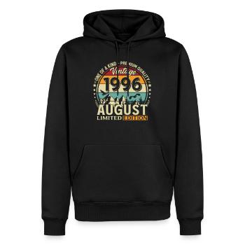 30. Geburtstag Geschenk Mann Original 1996 August - Männer Premium Bio Hoodie - Schwarz - Vorne - Nico (187cm)