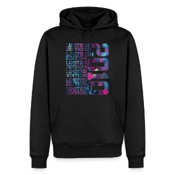 COOL 16 ANS ÉDITION LIMITÉE 2010 16E ANNIVERSAIRE - Sweat à capuche Premium bio Homme - noir - Devant - Nico (187cm)