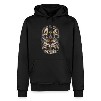 Coast Guard Lifeguard - Men’s Premium Organic Hoodie - black - Front - Nico (187cm)