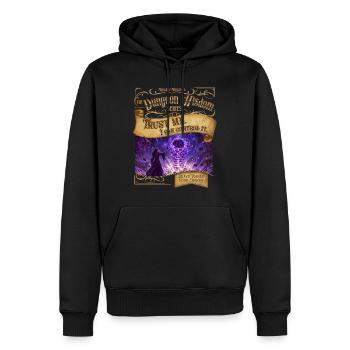 I Can Control It - Men’s Premium Organic Hoodie - black - Front - Nico (187cm)