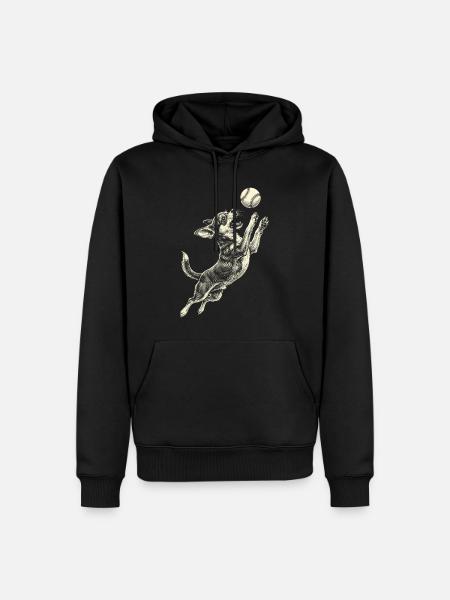Chihuahua-Hunderasse Baseball - Männer Premium Bio Hoodie - Schwarz