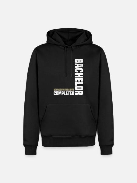 Bachelor Betriebswirtschaft - Männer Premium Bio Hoodie - Schwarz