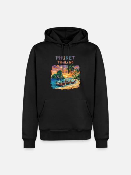 Phuket Thailand - Männer Premium Bio Hoodie - Schwarz