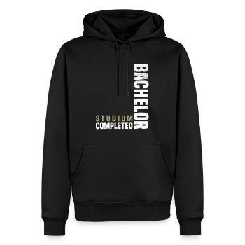 Bachelor Studium Abgeschlossen - Männer Premium Bio Hoodie - Schwarz - Vorne - Nico (187cm)