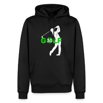 GOLFER 30 JAHRE GOLF 30. GEBURTSTAG - Männer Premium Bio Hoodie - Schwarz - Vorne - Nico (187cm)