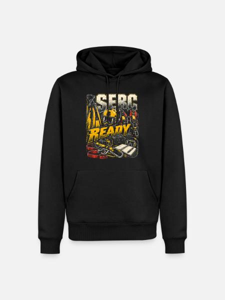 Rettungsschwimmer Wasserrettung SERC Ready - Männer Premium Bio Hoodie - Schwarz