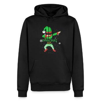Die Dancing Elf Weihnachts-Matching-Familiengruppe - Männer Premium Bio Hoodie - Schwarz - Vorne - Nico (187cm)