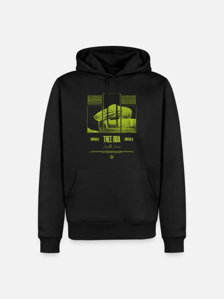 Smaragdbaumboa-Schlangenbesitzer und Reptilienhalter - Männer Premium Bio Hoodie - Schwarz