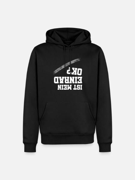 Ist mein Einrad Ok? - Männer Premium Bio Hoodie - Schwarz