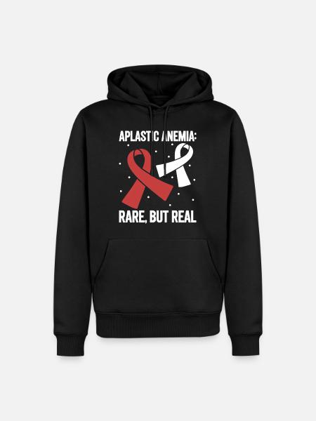 Aplastische Anämie - Selten aber echt - Männer Premium Bio Hoodie - Schwarz