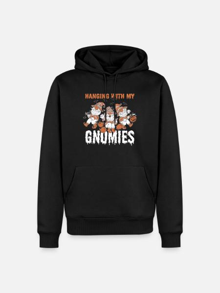 Hanging With My Gnomies - Männer Premium Bio Hoodie - Schwarz