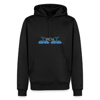Meeressäuger für Orca-Beobachtung und Buckelwal - Männer Premium Bio Hoodie - Schwarz - Vorne - Nico (187cm)