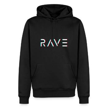 Speedcore Gabber Frenchcore Schranz Hardtekk Rave - Männer Premium Bio Hoodie - Schwarz - Vorne - Nico (187cm)