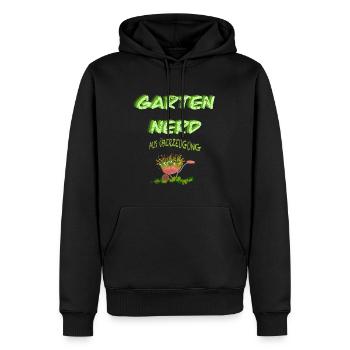 Garten Nerd aus Überzeugung - Männer Premium Bio Hoodie - Schwarz - Vorne - Nico (187cm)