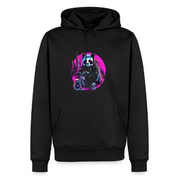 BMX Fahrradfahrer Fahrradliebhaber Radfahrer - Männer Premium Bio Hoodie - Schwarz - Vorne - Nico (187cm)