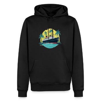Familienurlaub Ocean Traveller Urlaub Kreuzfahrtsc - Männer Premium Bio Hoodie - Schwarz - Vorne - Nico (187cm)