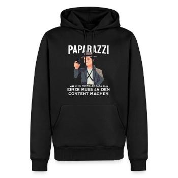 Paparazzi Fathers Day Geschenk Vatertag - Männer Premium Bio Hoodie - Schwarz - Vorne - Nico (187cm)