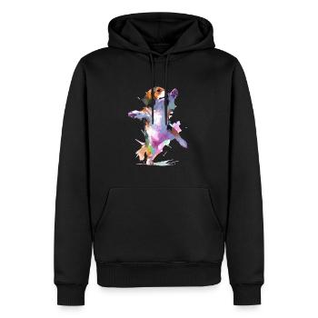 Have fun at the Beagle Dog Dance Contest - Men’s Premium Organic Hoodie - black - Front - Nico (187cm)