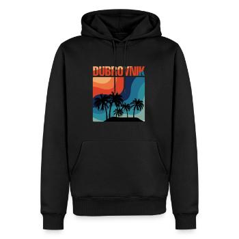 Traveler Dubrovnik Trip Reisen Sie nach Kroatien - Männer Premium Bio Hoodie - Schwarz - Vorne - Nico (187cm)