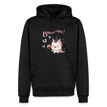 Autumn Spooky October Cute Halloween - Men’s Premium Organic Hoodie - black - Front - Nico (187cm)