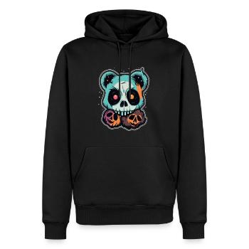 Halloween Zombie Panda Costume Halloween Party - Sweat à capuche Premium bio Homme - noir - Devant - Nico (187cm)
