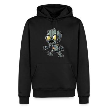 Spooky Halloween Zombie Costume Horreur Halloween - Sweat à capuche Premium bio Homme - noir - Devant - Nico (187cm)