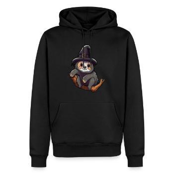 Sorcières paresseux Halloween Costume Mignon Halloween - Sweat à capuche Premium bio Homme - noir - Devant - Nico (187cm)