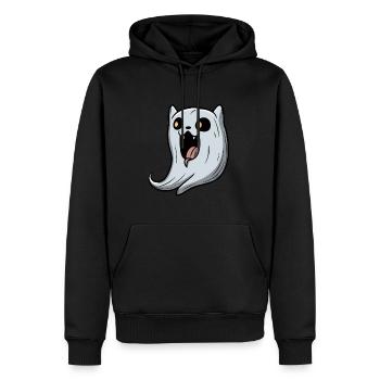 Horror Halloween Spooky Cat Costume October - Männer Premium Bio Hoodie - Schwarz - Vorne - Nico (187cm)