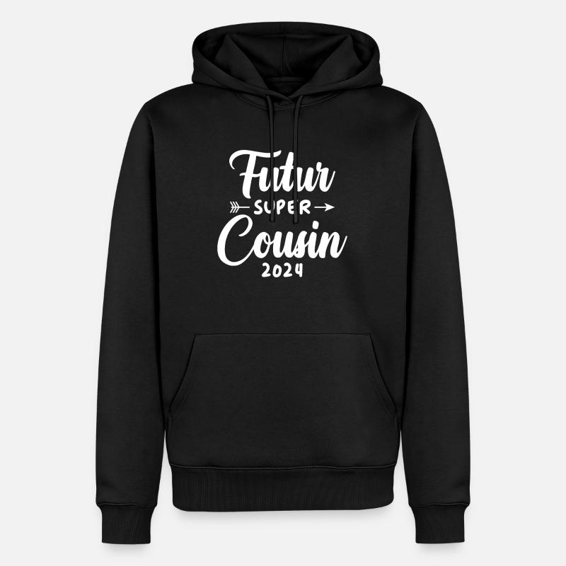 Futur super cousin 2024 - Sweat à capuche Premium bio Homme - noir