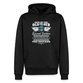 Oldtimer Baujahr 2003 Jahrgang Geburtstag Geschenk - Männer Premium Bio Hoodie - Schwarz - Vorne - Nico (187cm)