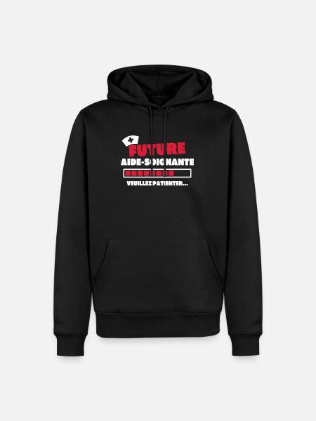 Future aide soignante - Sweat à capuche Premium bio Homme - noir