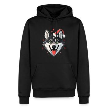 Chrismas Party Husky Lover Groomer - Männer Premium Bio Hoodie - Schwarz - Vorne - Nico (187cm)