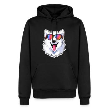 Samoyed Dog Lover Dog Groomer - Men’s Premium Organic Hoodie - black - Front - Nico (187cm)