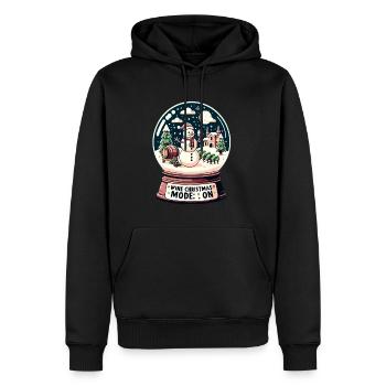 Red Wine Lovet Lustiges Weihnachtsparty Glühwein - Männer Premium Bio Hoodie - Schwarz - Vorne - Nico (187cm)