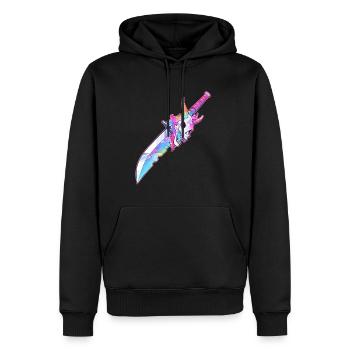 Techno Party Rainbow EDM Rave - Männer Premium Bio Hoodie - Schwarz - Vorne - Nico (187cm)