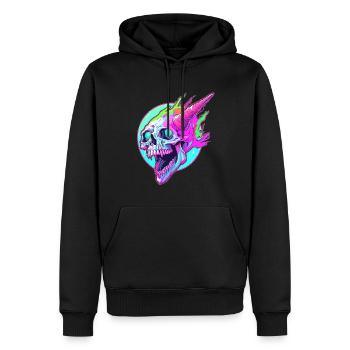 Heavy Music Rainbow Skull Rock Festival - Men’s Premium Organic Hoodie - black - Front - Nico (187cm)
