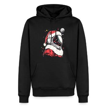 Christmas Party Astronaut Cosmos Lover - Männer Premium Bio Hoodie - Schwarz - Vorne - Nico (187cm)
