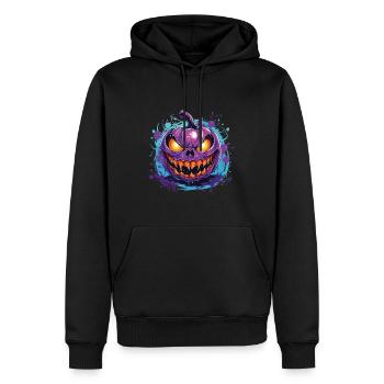 Graffiti Scary Halloween Pumpkin - Männer Premium Bio Hoodie - Schwarz - Vorne - Nico (187cm)